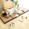 Tatami Japonais Brillant – Coussin de Couchage d’Été