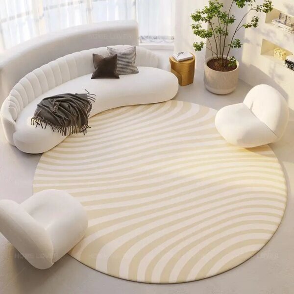 Tapis de sol rond japonais Ins Simple