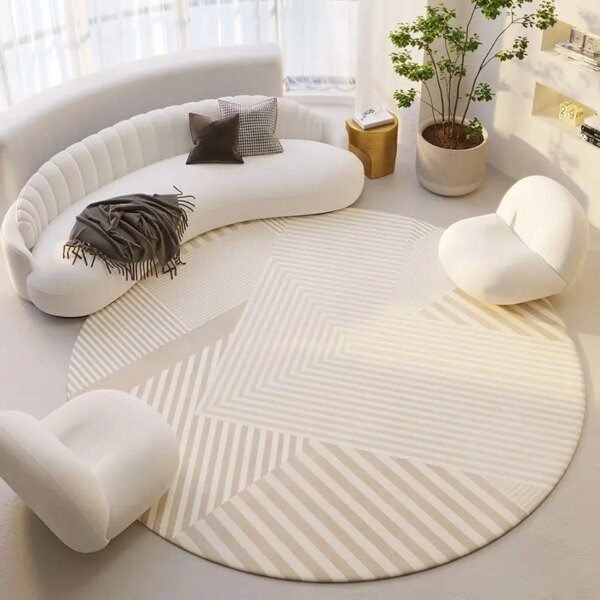 Tapis de sol rond japonais Ins Simple
