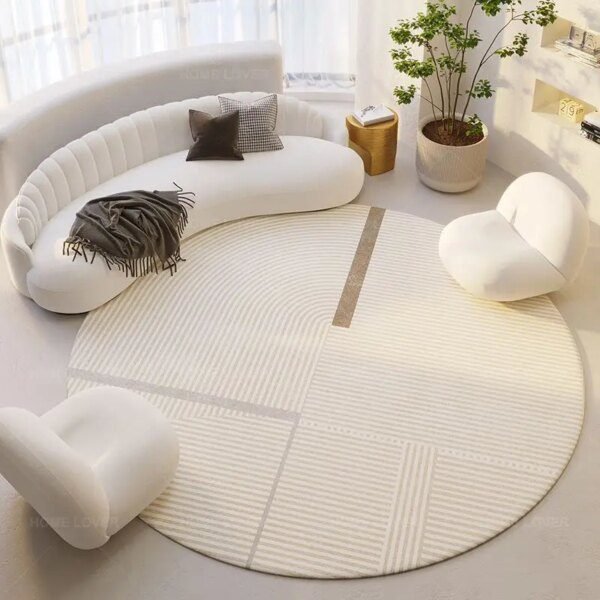 Tapis de sol rond japonais Ins Simple