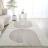 Grand Tapis Salon Peluche Épaissi Rayé – Confort Antidérapant