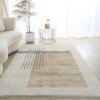 Grand Tapis Salon Peluche Épaissi Rayé – Confort Antidérapant