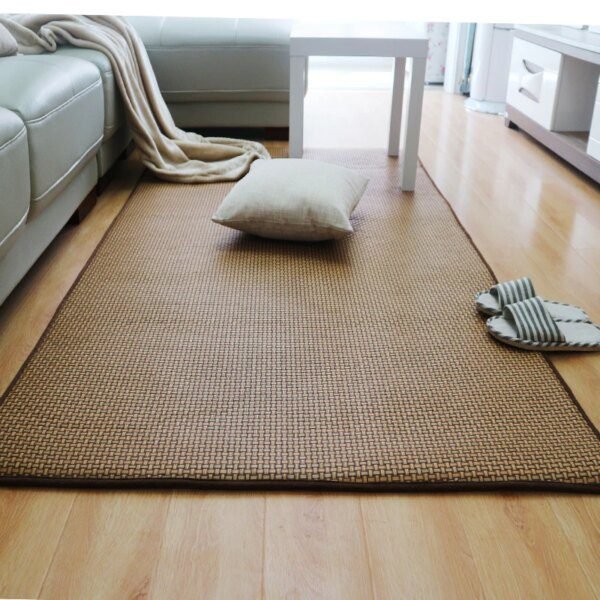 Tapis Tatami Japonais d’Été en Rotin – Fraîcheur Naturelle