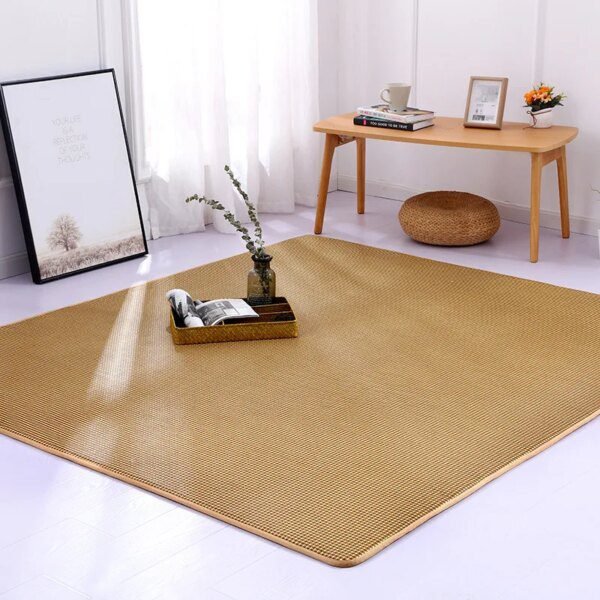 Tapis Tatami Japonais d’Été en Rotin – Fraîcheur Naturelle