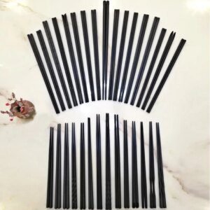 Baguette japonaise en alliage de haute qualité baguettes noires de Sushi