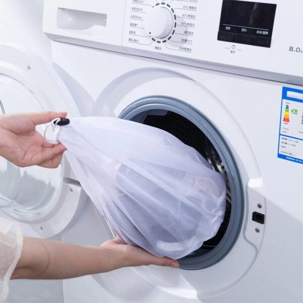 Sac à linge en Polyester, sacs de lavage, filet à cordon