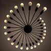 Lustre industriel rétro de style nordique Simple pour salon