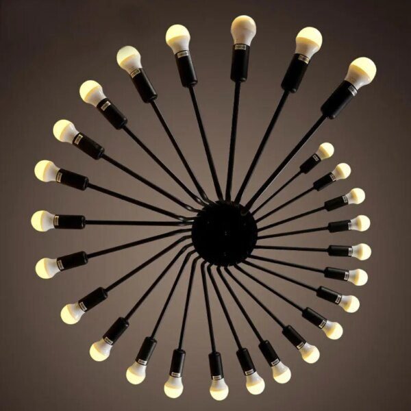 Lustre industriel rétro de style nordique Simple pour salon