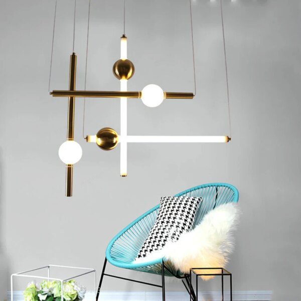 58400-dddcff.jpg Plafonnier en verre et métal créatif post-moderne, design de créateur