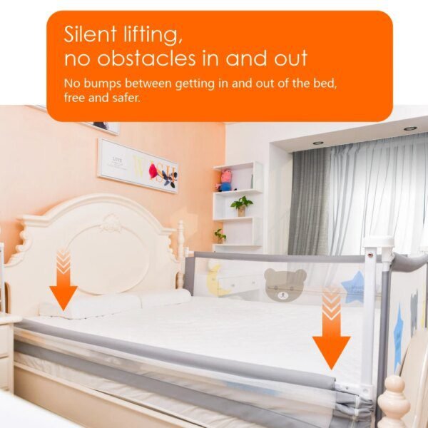 barriere de lit avec garde corps de sécurité pliable et réglable