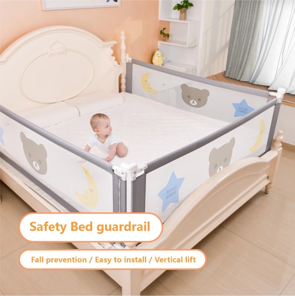 Garde barriere lit literie — barriere de lit avec garde corps de sécurité pliable et réglable | home20.fr