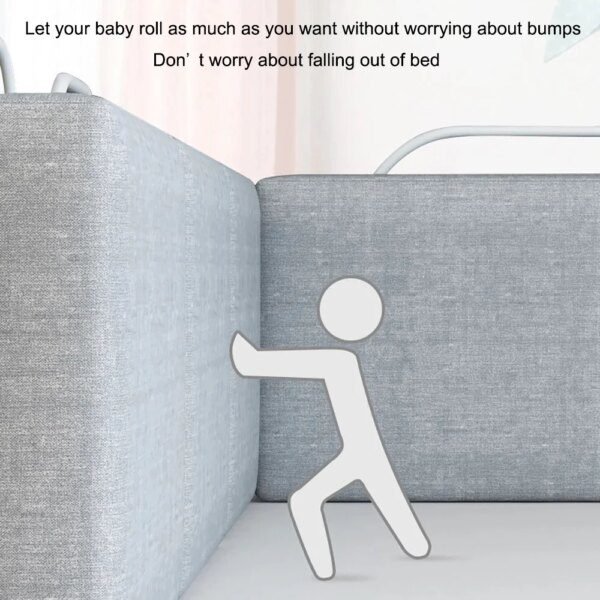 barriere de lit Pare-choc de lit de bébé, 28cm de hauteur