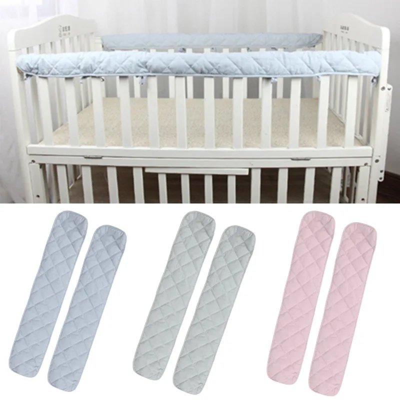 Protection barriere lit literie — barriere de lit de Protection de berceau en coton, 2 pièces | home20.fr