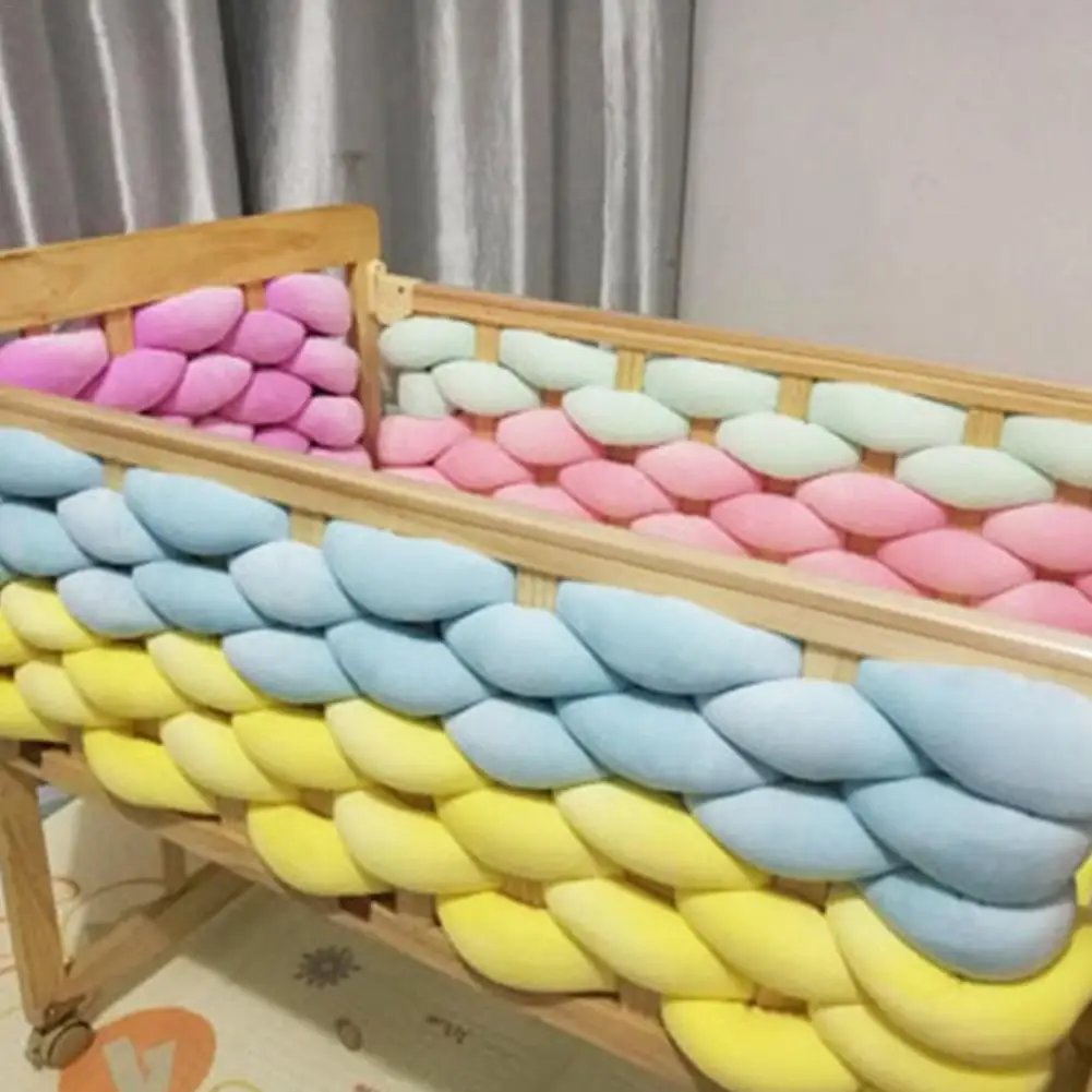 Doublure barriere lit accessoire bébé — barriere de lit Pare-choc de lit pour bébé de 5M, doublure de berceau en maille | home20.fr