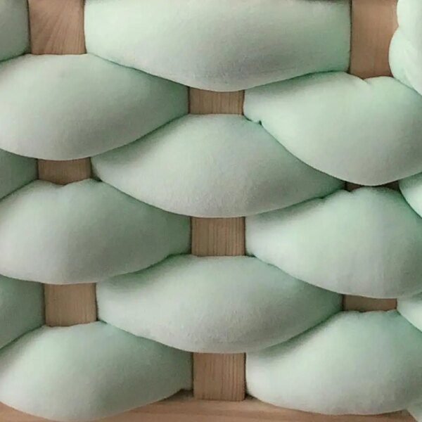 barriere de lit Pare-choc de lit pour bébé de 5M, doublure de berceau en maille