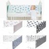 barriere de lit pour nouveau-né, Protection imprimée pour bébé, en coton
