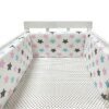 barriere de lit Pare-choc imprimé pour lit de bébé, 2M, Double face, détachable