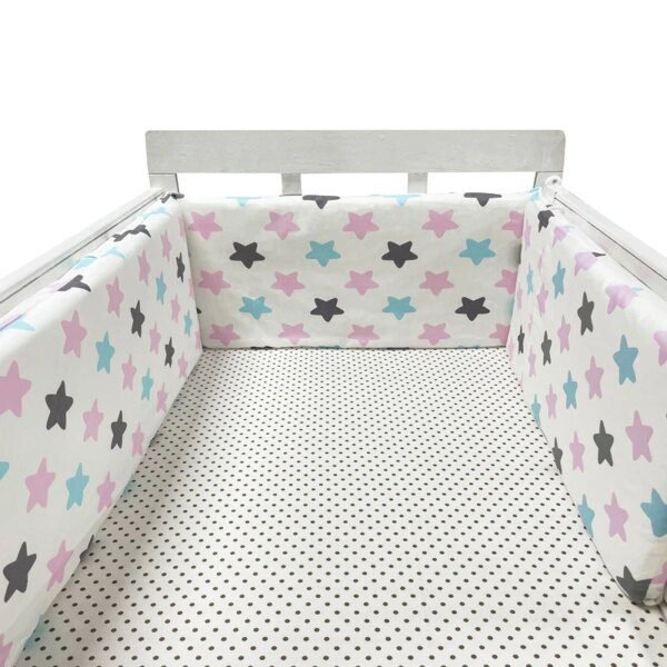 barriere de lit Pare-choc imprimé pour lit de bébé, 2M, Double face, détachable