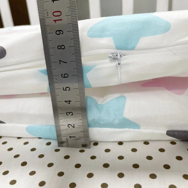 barriere de lit Pare-choc imprimé pour lit de bébé, 2M, Double face, détachable