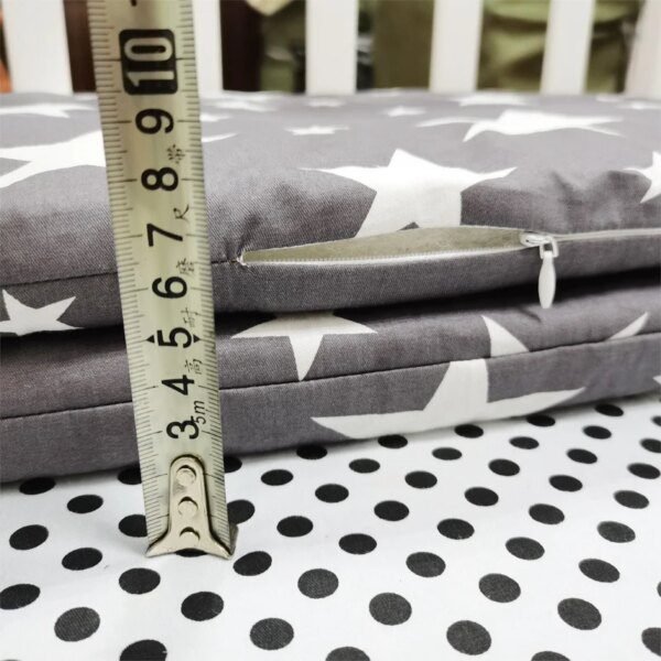 barriere de lit Clôture de berceau en coton de 200x30cm, garde-corps de Protection de lit de bébé