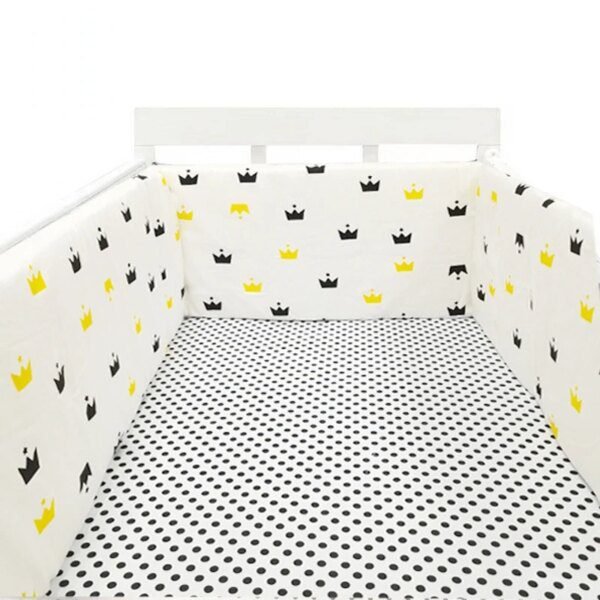 barriere de lit Clôture de berceau en coton de 200x30cm, garde-corps de Protection de lit de bébé