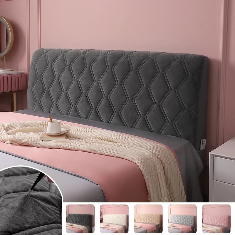 Matelassé tête lit housse — Housse de Tête de Lit Tout Compris en Spandex Matelassé - Super Douce | home20.fr