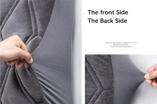 Housse de Tête de Lit Matelassée en Velours – Super Douce