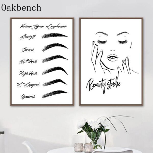 Affiche en toile noire et blanche à la mode,décoration murale de chambre à coucher