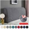 Housse de Tête de Lit Élastique Épaissie – Couleur Unie, Protection