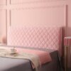Housse de Tête de Lit Courte Matelassée en Peluche – Anti-Poussière, Épaisse, Style Européen