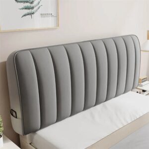 Housse de Tête de Lit en Velours Pelucheux – Épaisse, Matelassée