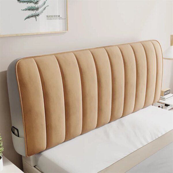 housse tete de lit en velours pelucheux