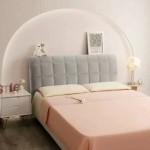 housse tete de lit  matelassée en velours épais