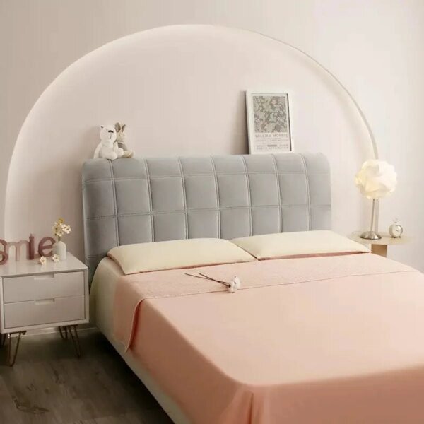 Housse de Tête de Lit Matelassée en Velours – Douceur, Épaisseur