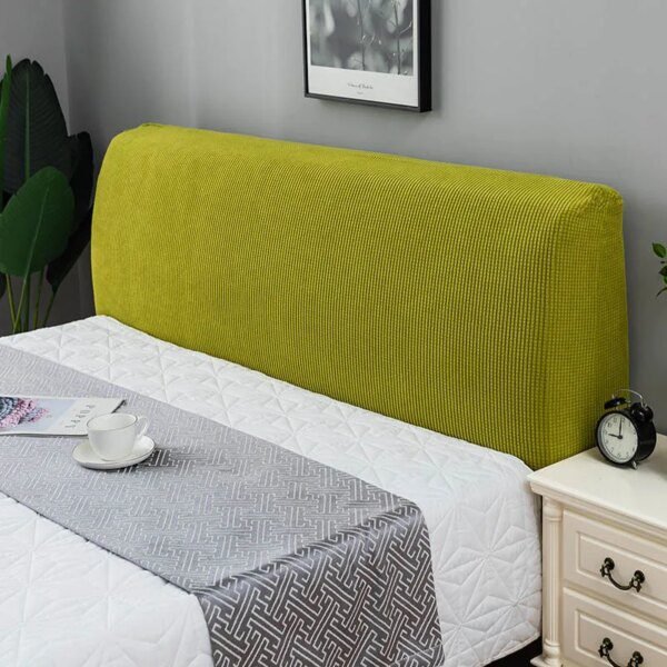 Housse de Tête de Lit en Peluche – Douce, Élastique