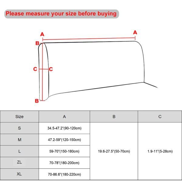Housse de Tête de Lit Tout Compris – Protection Anti-Poussière