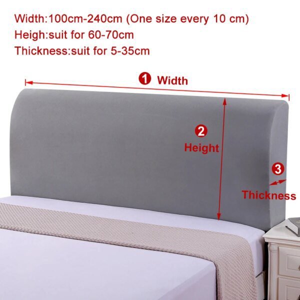 Housse de Tête de Lit en Velours – Matelassée, Épaisse