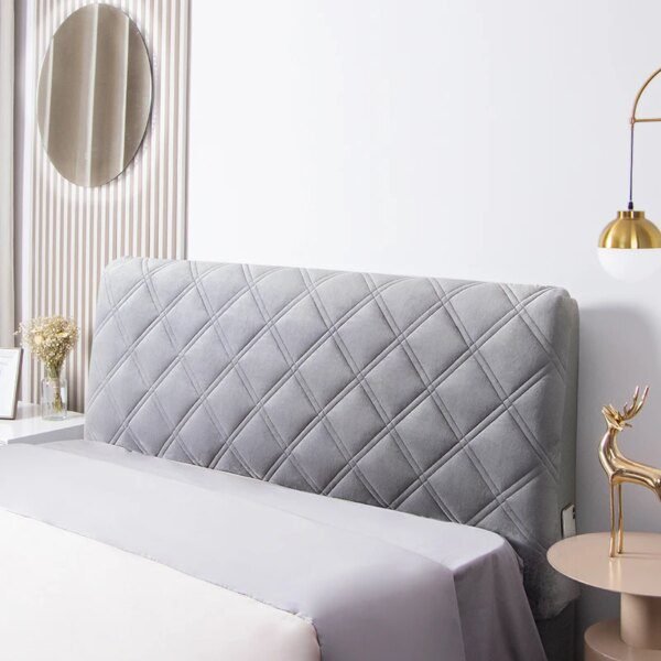 Housse de Tête de Lit Matelassée en Velours – Douceur