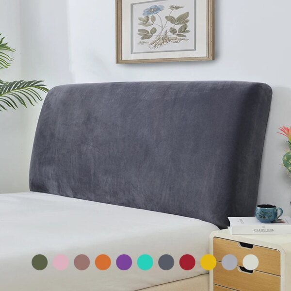 Housse de Tête de Lit Courte en Peluche – Douceur