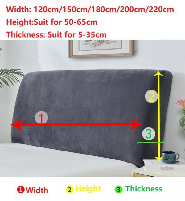 Housse de Tête de Lit Courte en Peluche – Douceur