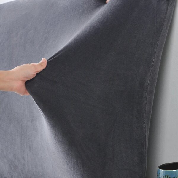 Housse de Tête de Lit Courte en Peluche – Douceur