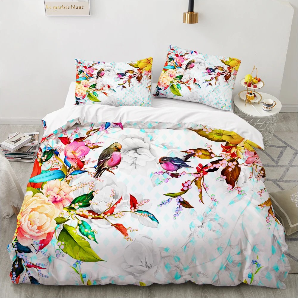 Nordique parure lit literie — Parure de lit de luxe, couleur nordique 3D, ensemble de literie | home20.fr