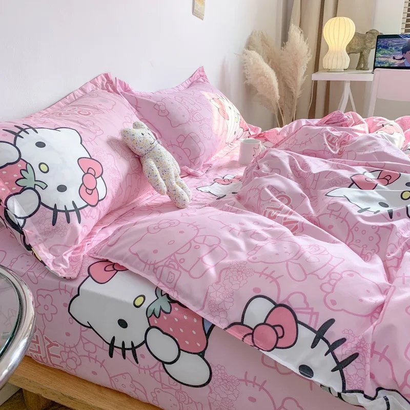 parure de lit de literie mignon Sanrio Hello Kitty