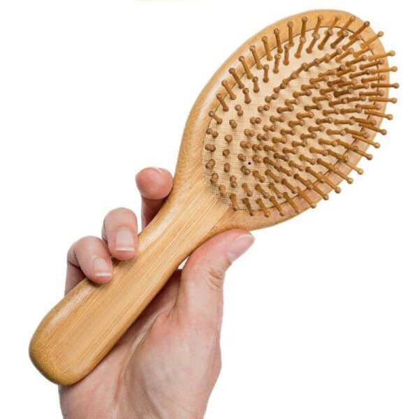 brosse à cheveux en bambou Professionnelle Sain