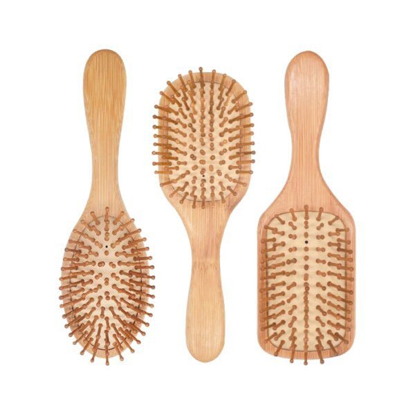 brosse à cheveux en bambou Professionnelle Sain