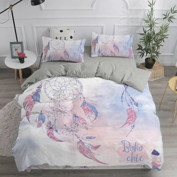 Housse de Couette Bohème Attrape-Rêves – Ensemble Literie Ethnique