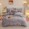 Housse de Couette Velours Double Face – Flanelle Corail Épaisse
