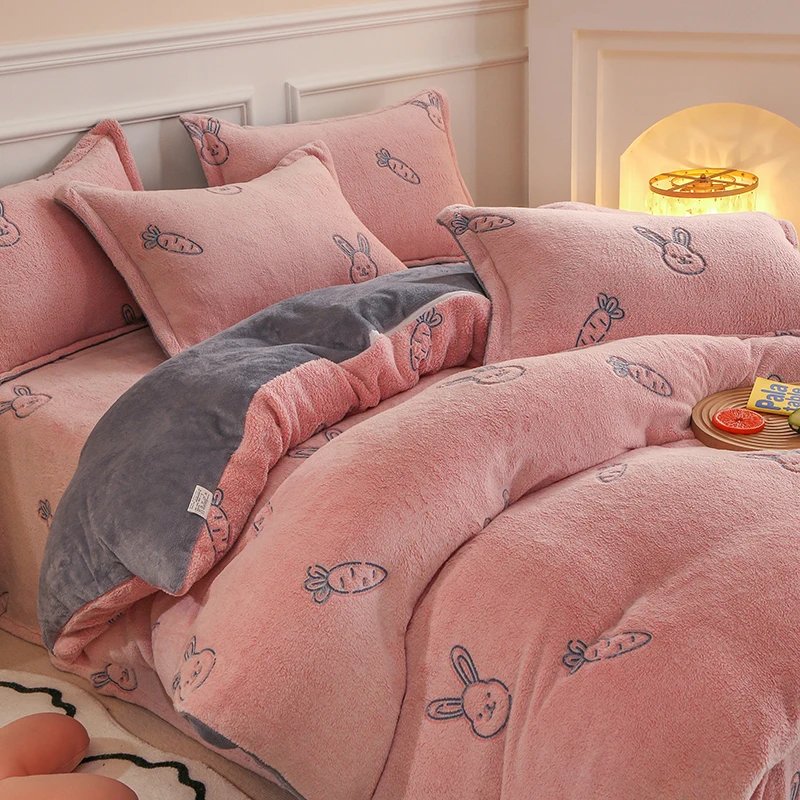 Housse de Couette Velours Double Face – Molleton C