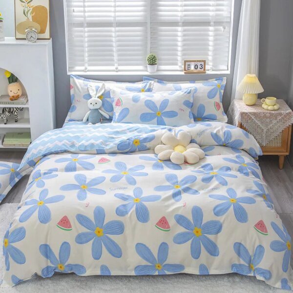 68139-62ad19.jpg Housse de Couette Imprimée + 2 Taies d’Oreiller – Ensemble Literie Simple