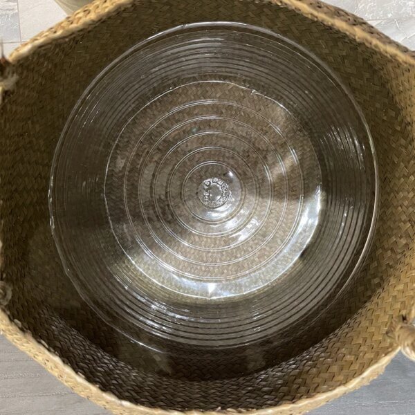 Panier de Rangement du Linge, Organisateur De Jouets En Rotin, Pliant, En Jonc De Mer